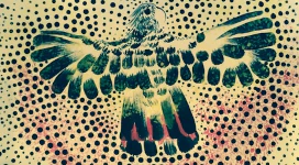 Distant Footprints - cross cultural art - C.P.Moggs